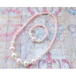 Σετ "Pink & white pearls"