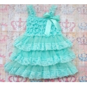Βαπτιστικό φόρεμα για κορίτσι Aquamint Chiffon and Lace