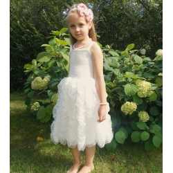 Βαπτιστικό Πριγκιπικό Μακρύ Φόρεμα για Κορίτσι Ιβουάρ