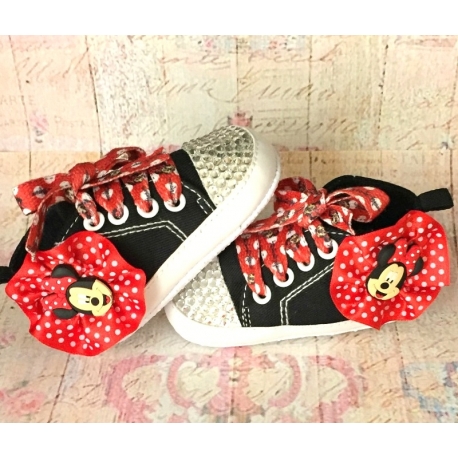 Παπουτσακια ''Minnie'' με κρυσταλλα