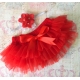 Καλυμμα πανας tutu "Red vintage" με κορδελα