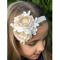 Κορδέλα μαλλιών Exclusive Champagne Flowers
