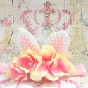 Κορδέλα μαλλιών με αυτάκια Vintage flowers