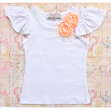 Μπλουζάκι Boutique flowers peach