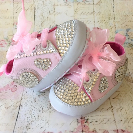 Παπουτσακια με κρυσταλλα Pink
