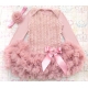 Φορμάκι Tutu "Dusty pink" με κορδέλα