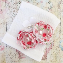 Σκουφάκι για μωρό Cherry flowers