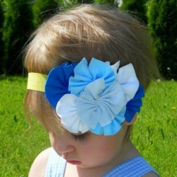 κορδέλα μαλλών Blue bouquet
