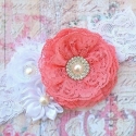κορδελα "Coral pink bouquet"