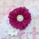 κορδελα " Plum lace bouquet"