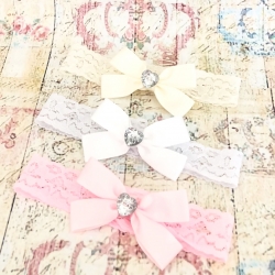 κορδελες "diamante satin bow"