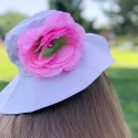 Καπέλο για κορίτσι λιλά με λουλούδι