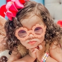 Παιδικά γυαλιά ηλίου για κορίτσια ροδάκινο