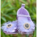 Βρεφικά παπουτσάκια Lavender marabou