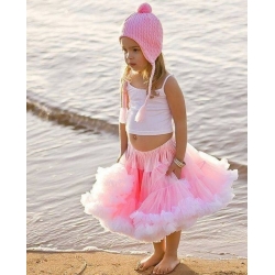 extra φουντωτή tutu φούστα για κορίτσι ροζ με λευκό