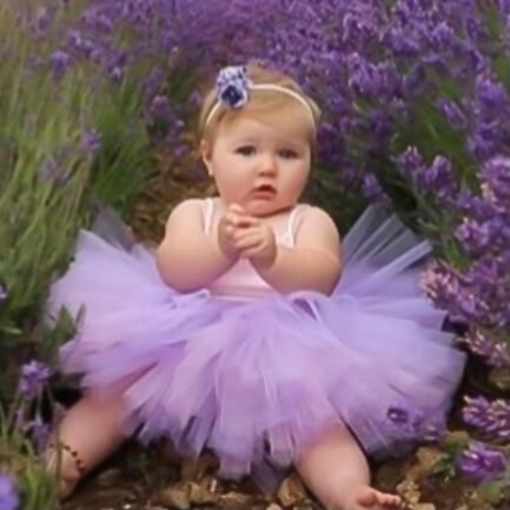 Φουντωτή παιδική φούστα Lavender Tutu
