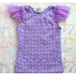Βρεφικό μπλουζάκι για κορίτσι Lavender rosette