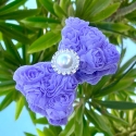 Kλιπ κοκαλάκι μαλλιών Lavender Rosette bow