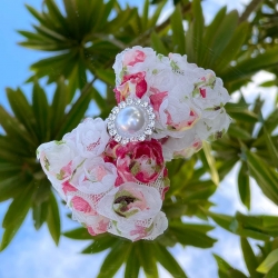  Παιδικό κλιπ κοκαλάκι μαλλιών για κορίτσι Rosette bow φλορα΄λ