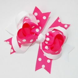 Kλιπ κοκαλάκι μαλλιών fuchsia boutique bow