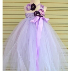 Φόρεμα Lavender με κορδέλα