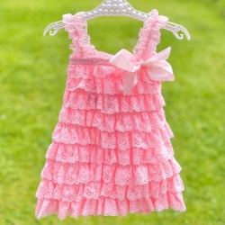 Φόρεμα για κορίτσι με δαντέλα Pink