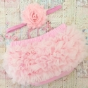 Κάλυμμα πάνας Light pink με κορδέλα