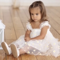 Παιδικό τούλινο φόρεμα για κορίτσι με μαργαρίτες