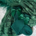 Καλτσάκια ψηλά για κορίτσι Emerald Green