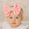κορδέλα μαλλιών Velour bow crown