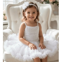 Βαπτιστικό Οικονομικό Τουτου Φόρεμα για Κορίτσι Rosette