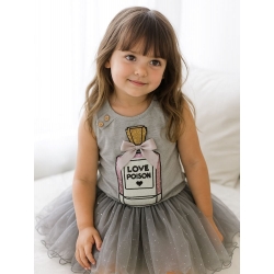 Παιδικό σετ ρούχων για κορίτσι μπλούζα με φούστα Diva