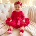 Βρεφικό φόρεμα Tutu Watermelon με κορδέλα