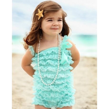 romper " aqua mint" 